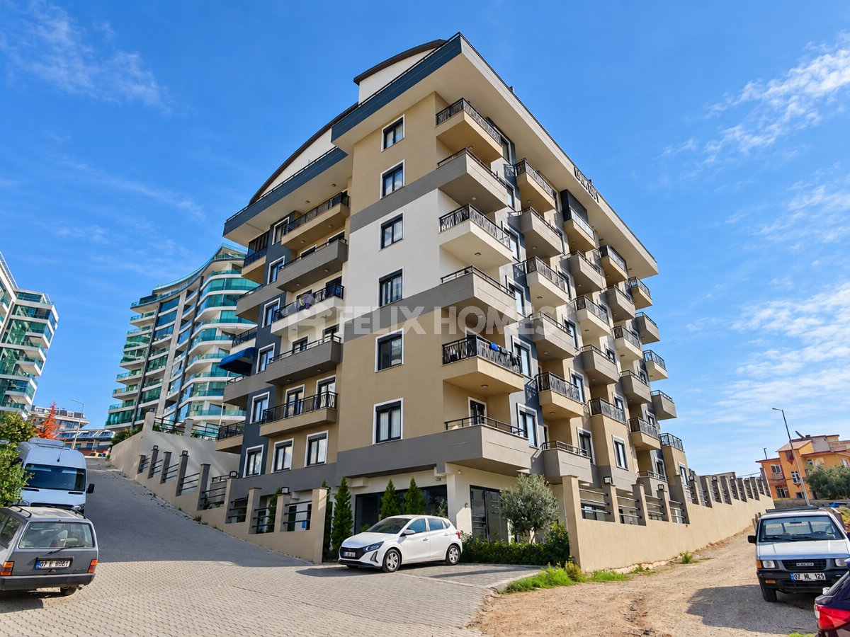South-Facing 1+1 Apartment for Sale in Albimo Luna Loft, Mahmutlar – 500 m from the Beach